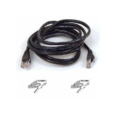 6Ft Cat5E Patch Cable, Utp, Black Pvc Jacket, 24Awg, T568B, 50